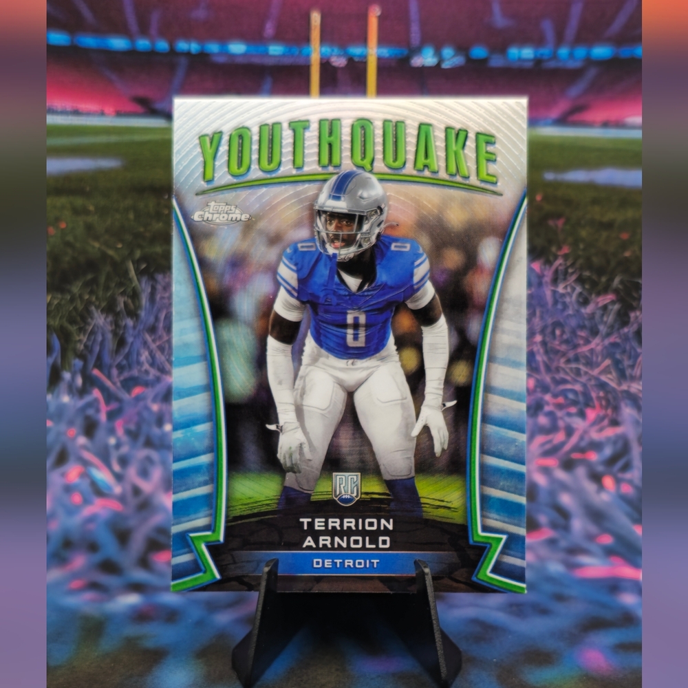 2024 Topps Chrome - Youthquake Terrion Arnold #Y-8 Refractor (RC) Detroit Lions